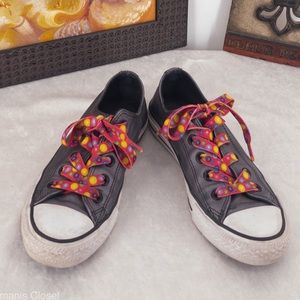 Converse All-Star metallic Gray Low Top Sneakers